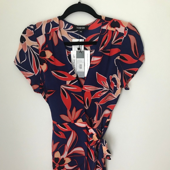Yumi Kim 100% Silk Wrap Dress - Picture 1 of 5
